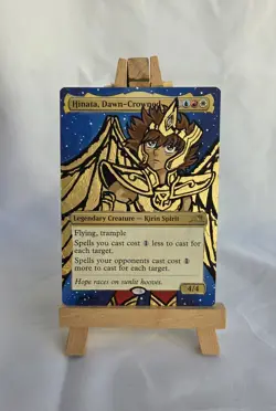 MTG Alter Hand Painted: Hinata Dawn Crowned - Seiya Zodiac Warriors - Image 1