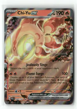 Chi-Yu ex 040/193 Double Rare Paldea Evolved Pokemon Holo Near Mint - Image 1