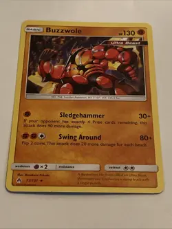 Buzzwole 77/131 Rare Forbidden Light Pokemon - Image 2