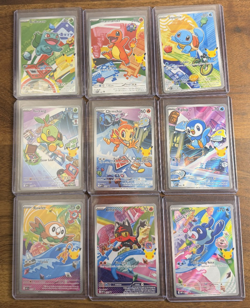 Pokemon First Partner Illustration Collection Series 1 Promo Set Of 9 - (Lot 1) - Image 1