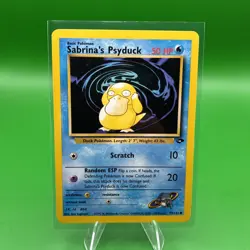 Pokemon TCG Sabrina's Psyduck 99/132 Gym Challenge Unlimited LP - Image 1