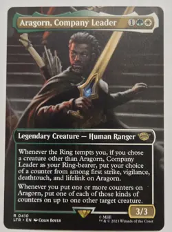 Aragorn, Company Leader (Borderless) Universes Beyond: the Lord of the Rings:... - Image 1