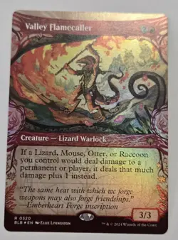 Valley Flamecaller (Showcase) Bloomburrow Foil - Image 1