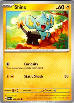 Shinx Twilight Masquerade 066/167 Common Pokemon Near Mint - Image 1
