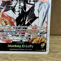 ONE PIECE TCG | MONKEY D. LUFFY LEADER Alt Art | The Three Brothers Starter Deck - Image 5