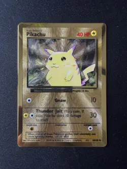 Pokemon TCG Celebrations UPC Gold Metal Pikachu Card 58/102 - Image 1