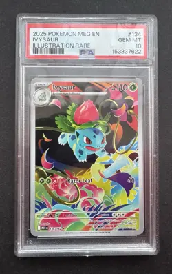 *PSA 10* Ivysaur 134/132 - Mega Evolution - Illustration Rare IR - Gem Mint Card - Image 1