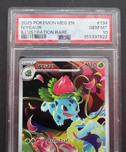 *PSA 10* Ivysaur 134/132 - Mega Evolution - Illustration Rare IR - Gem Mint Card - Image 2