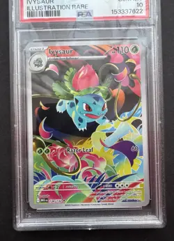 *PSA 10* Ivysaur 134/132 - Mega Evolution - Illustration Rare IR - Gem Mint Card - Image 3