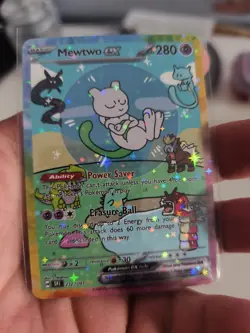 Pokemon CCG Bubble Shiny Mewtwo EX Custom CCG Karte In Top Zustand Custom Card - Image 1