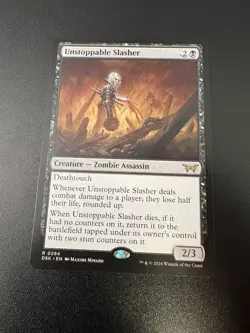 MTG Unstoppable Slasher (294/501) Duskmourn House of Horror LP - Image 1