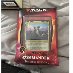 Wizards of the Coast MTG Commander 2020 Timeless Wisdom Deck Gavi 100ct damage - Image 1