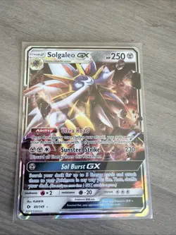 Solgaleo GX 89/149 Ultra Rare Sun & Moon Base Pokemon Card - Image 1