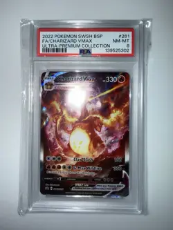 Pokemon PSA 8 2022 Charizard VMAX SWSH261 Sword & Shield Promo English Holo - Image 1