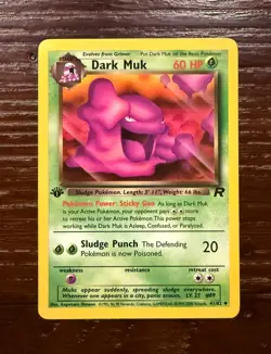 Pokemon - 1st Edition Dark Muk 41/82 - Team Rocket - Excellent - Image 1