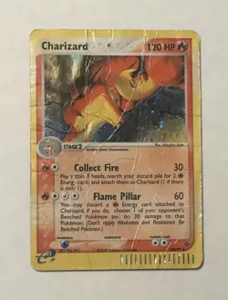 Pokemon Charizard 100/97 EX Dragon Secret Rare Holo 2003 English 120 HP DAMAGED - Image 1