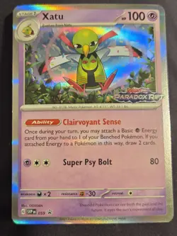 XATU SVP059 PARADOX RIFT POKEMON PROMO (STAMPED HOLO, NM) - Image 1