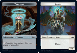 Angel (002) // Treasure (014) Token - Foil MTG Streets of New Capenna NM - Image 1