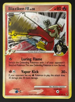 Pokemon TCG: Blaziken FB LV 50 - 2/147 Holo Supreme Victors [NM] foot swirl 🌀 - Image 1