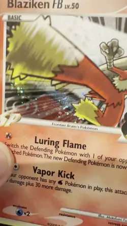 Pokemon TCG: Blaziken FB LV 50 - 2/147 Holo Supreme Victors [NM] foot swirl 🌀 - Image 2