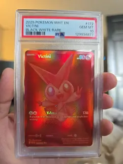 Pokemon Victini Full Art Black White Rare White Flare #172 PSA 10 Gem Mint - Image 3