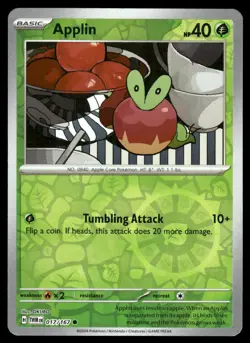 Applin 017/167 Common Twilight Masquerade Pokemon Reverse Holo NM - Image 1