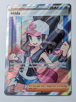 Hilda 164/086 White Flare Pokemon Ultra Rare Full Art Trainer NM - Image 1