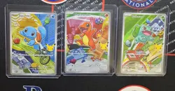 Pokemon First Partner Illustration Collection Series 1 Kanto GEN 1 Starters Set - Image 1