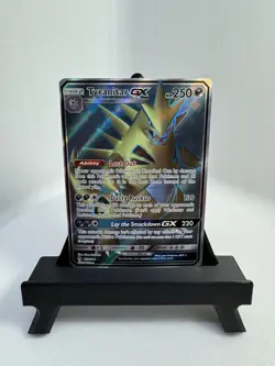 Pokemon Tyranitar GX SM Lost Thunder Full Art Holo #203/214 250 HP English - Image 1