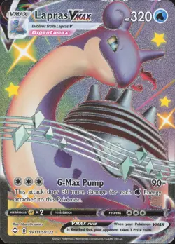 Lapras VMAX SV111/SV122 Holo VMAX Rare Shining Fates Shiny Vault Pokemon NM - Image 1