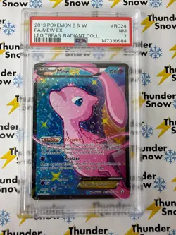 Mew ex #RC24 2013 Pokemon Legendary Treasures Radiant Collection PSA 7 - Image 1
