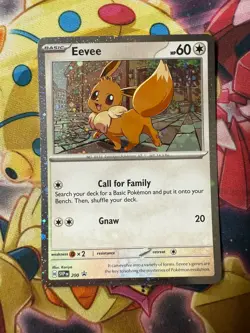 Pokemon TCG Eevee SVP200 Black Star Cosmos Holo Promo SV - Image 1