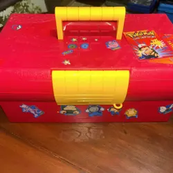 Vintage Pokemon Suncast Just Stuff Collector Card Case Tackle Box Organizer - Image 1