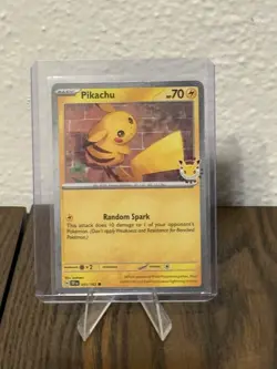 Pikachu 051/162 Cosmos Holo TEF Pokemon Day 2026 Stamped Promo - Image 1