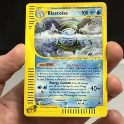 Blastoise 004/165 Expedition e-reader 2002 Holo MP Pokemon TCG - Image 1