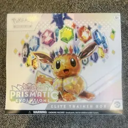 Pokemon TCG Scarlet & Violet—Prismatic Evolutions ETB Eevee 9 Packs Promo - Image 1