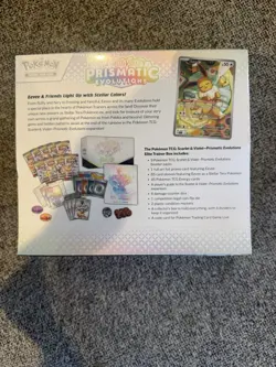 Pokemon TCG Scarlet & Violet—Prismatic Evolutions ETB Eevee 9 Packs Promo - Image 2