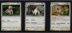 ✨Pokemon TCG: Slakoth 160/193 - Vigoroth 161/193 - Slaking 162/193 Cosmos Holo ✨ - Image 1