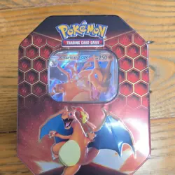 Pokemon TCG Hidden Fates Charizard-GX Tin - 1 Promo Card + 4 Booster Packs - Image 1