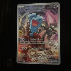 Pokemon Card TCG - Team Rocket's Wobbuffet SVP 203 Destined Rivals ETB Promo NM - Image 1