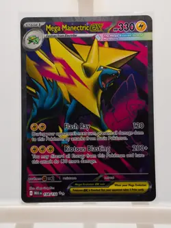 Mega Manectric ex 158/132 Ultra Rare Mega Evolution Pokemon Near Mint - Image 1
