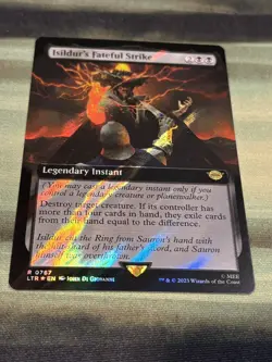 Isildur's Fateful Strike (Extended Art) (Surge Foil) 0767 MTG (LTR) LP - Image 1
