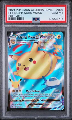 Flying Pikachu Vmax 007 Celebrations Pokemon PSA 10 - Image 1