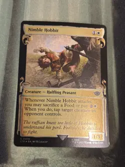 MTG Lord of the Rings Nimble Hobbit (Showcase Scrolls) Foil - LP - Image 1
