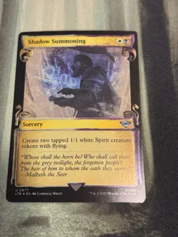MTG Lord of the Rings Shadow Summoning (Showcase Scrolls) Foil - LP - Image 1