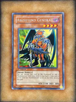 Yugioh Archfiend General FOTB-EN019 Rare 1st Ed NM - Image 1