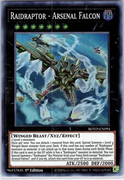 Yugioh Raidraptor ROTD-EN094 Super Rare 1st Edition NM - Image 1