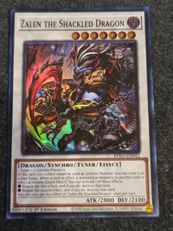 Zalen the Shackled Dragon BPRO-EN042 Burst Protocol Yugioh NM 1st Edition Super - Image 1