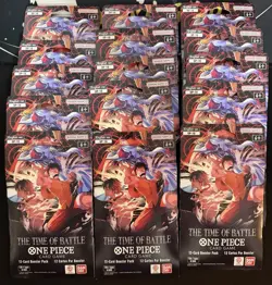 Bandai Namco One Piece Card Game OP-16 Time of Battle Booster Packs x15 - Image 1