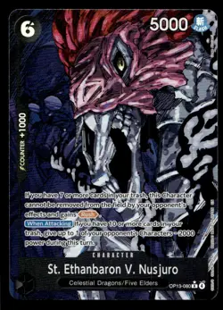 One Piece TCG Carrying On His Will #OP13-080 St. Ethanbaron V. Nusjuro (Alt Art) - Image 1